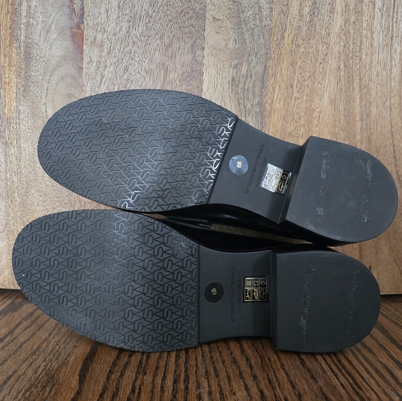 Stuart Weitzman Palmer Black and White Loafers - Picture 4 of 7